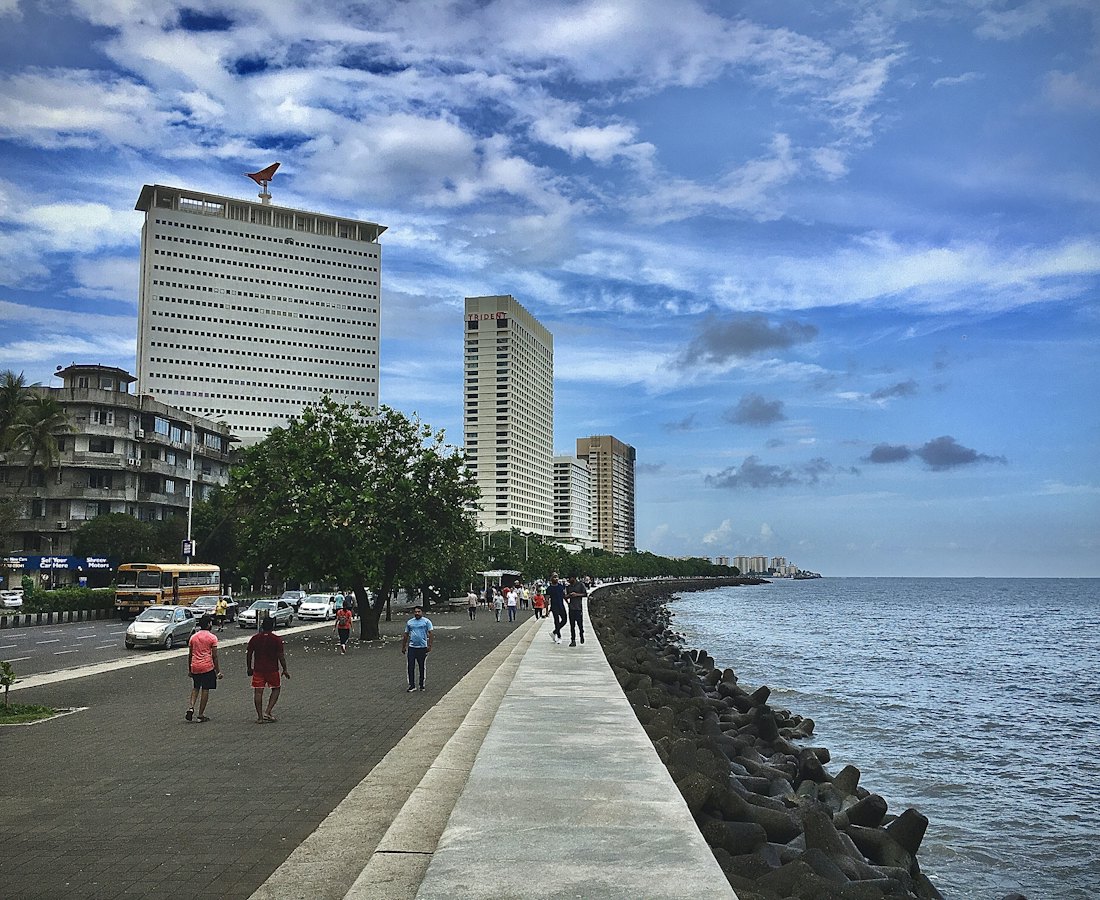 Marine Drive promenade in Mumbai